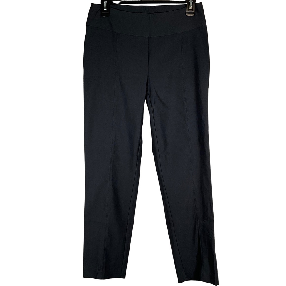 New Directions Pants Size 6P Dark Gray Slim Straight Leg Pull On Silhouettes